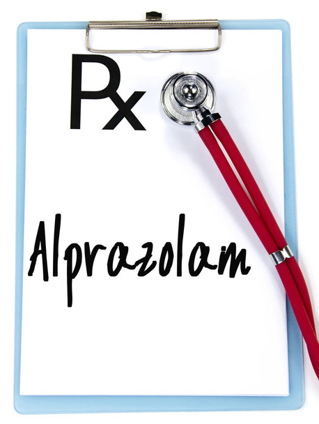 alprazolam word write on stethoscope  - Photo, Image