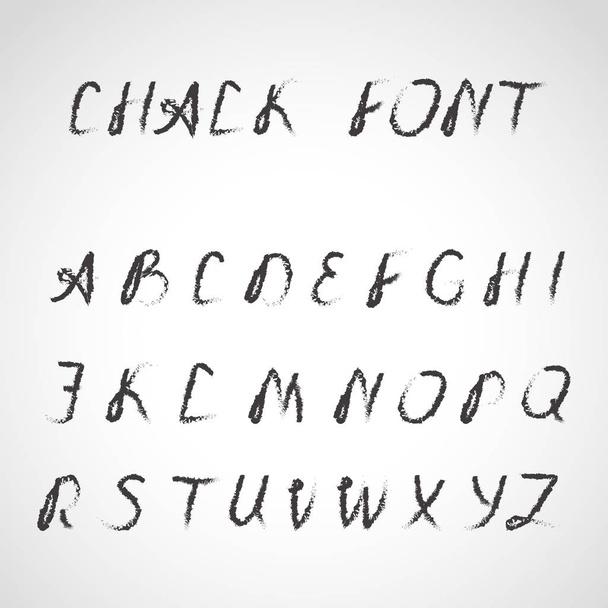 Handwritten Font, ink style - Vector, Image