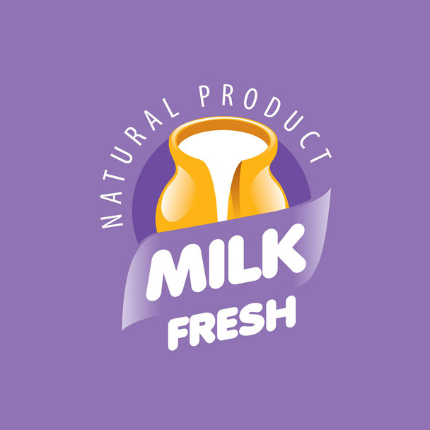 ベクトルのロゴのミルク - ベクター画像