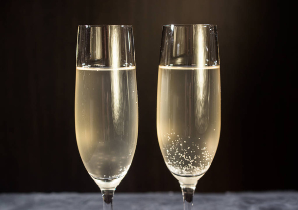 two glasses of champagne - Фото, зображення