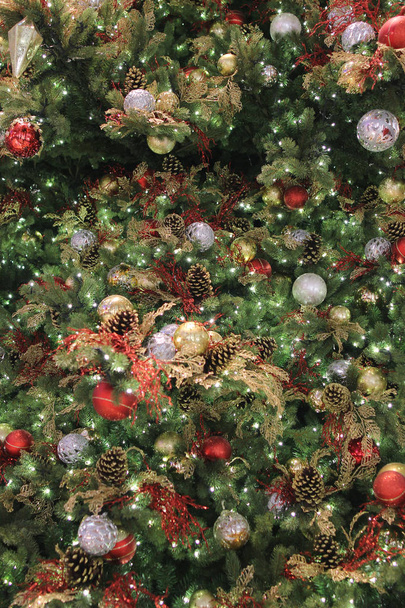 the Christmas tree with ornaments - Photo, Image