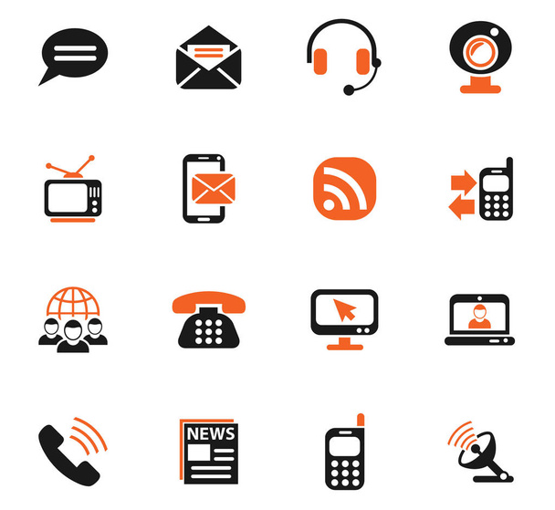 kommunikációs ikon készlet - Vektor, kép