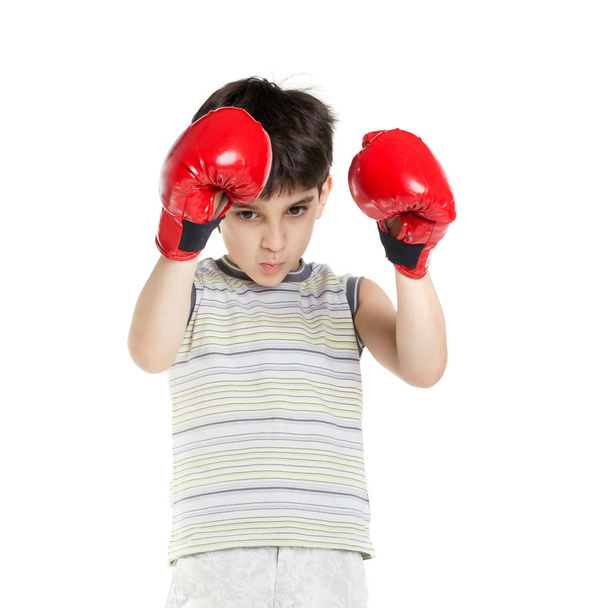 Little boy boxing - Foto, Imagem