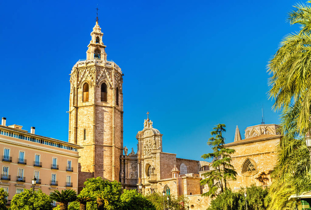 Metropolregion Kathedrale-Basilika der Himmelfahrt in Valencia, Spanien - Foto, Bild