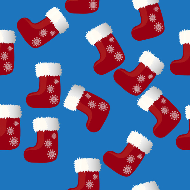 christmas sock or boot - Vector, Image