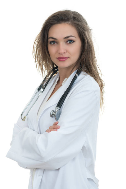Young friendly beautiful female doctor - Foto, Imagem