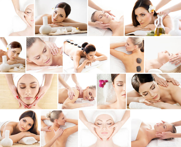 Beautiful women having massage  - Фото, зображення