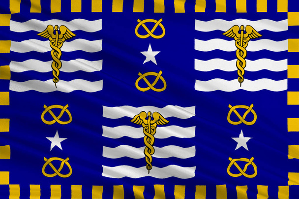 Прапор Брісбен є столицею штату Квінсленд в Австралії - Фото, зображення