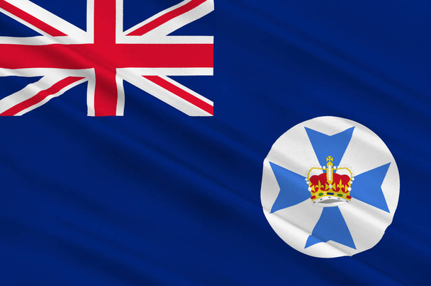 Флаг Квинсленда в Австралии
 - Фото, изображение