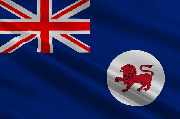 Vlag van Tasmanië is een eilandstaat van Australië - Foto, afbeelding