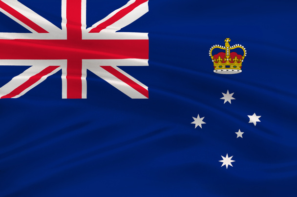 Flaga Wiktorii (Vic) jest stanem Australii - Zdjęcie, obraz