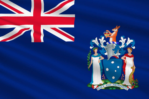 Σημαία της Βικτώριας (Vic) είναι πολιτεία της Αυστραλίας - Φωτογραφία, εικόνα