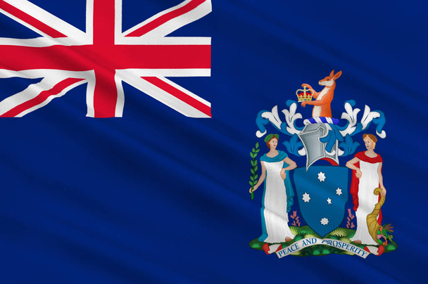 Флаг Виктории (Вик) - штат Австралия
 - Фото, изображение