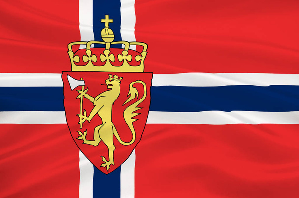 σημαία της Νορβηγίας - Φωτογραφία, εικόνα