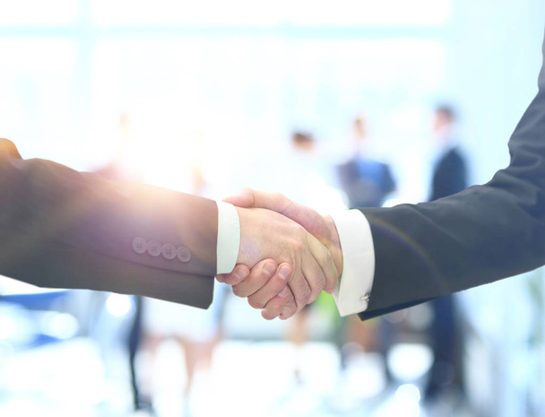 Business man shaking hand to partner - Foto, Imagem