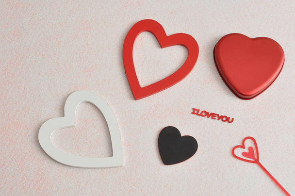 Día de San Valentín. Una variedad de corazones
 - Foto, Imagen