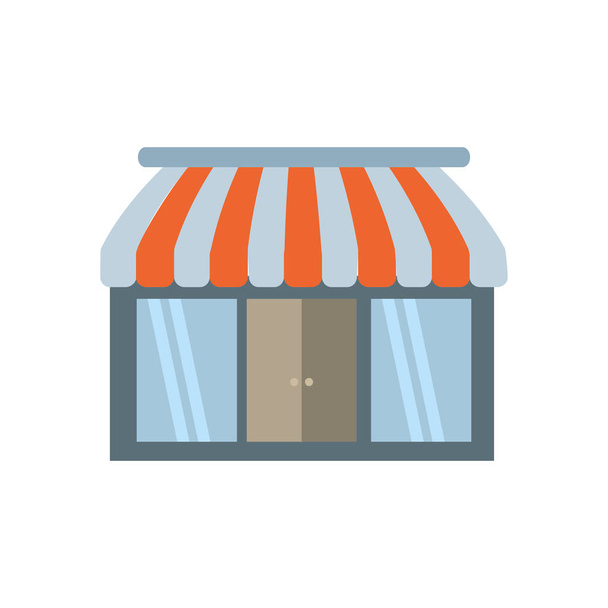 изолированная иконка магазина
 - Вектор,изображение