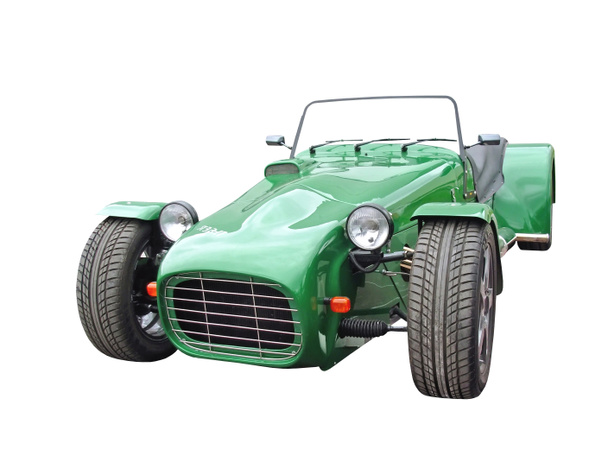 Cabriolet deportivo verde
 - Foto, imagen