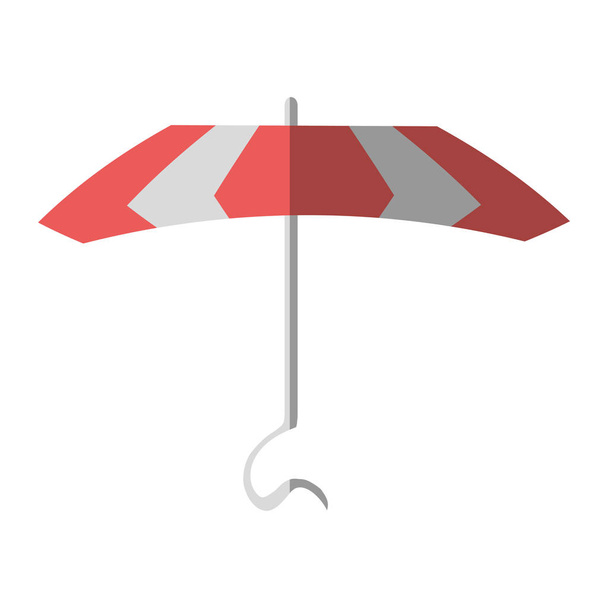 Мультфильм розовый зонтик пляжный отдых
 - Вектор,изображение