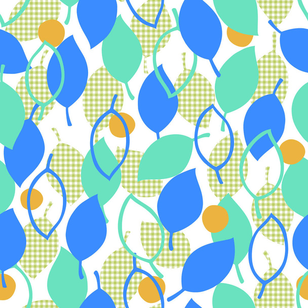 Leaf illustration pattern - Vektor, Bild
