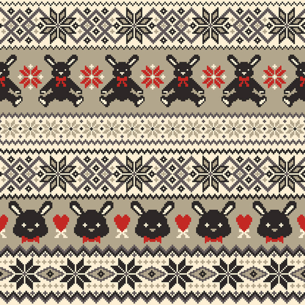 Nordic pattern illustration - Vector, Image