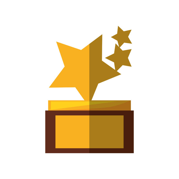 trofeo estrellas premios sombra
 - Vector, imagen