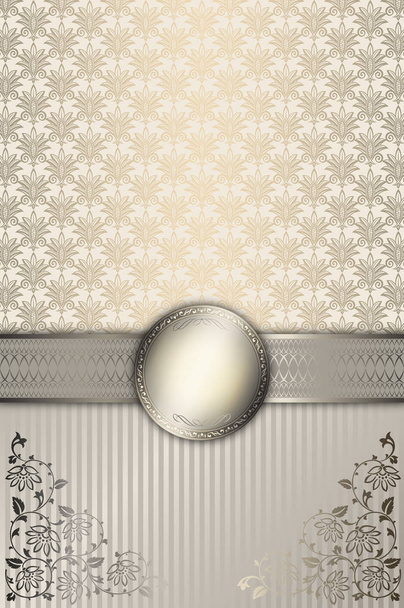 Decorative vintage background with frame. - Foto, immagini