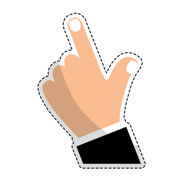 Obrázek ikony gesto rukou ukazováčku - Vektor, obrázek