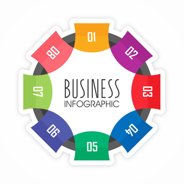 Paper infographic element for Business. - Vector, Imagen