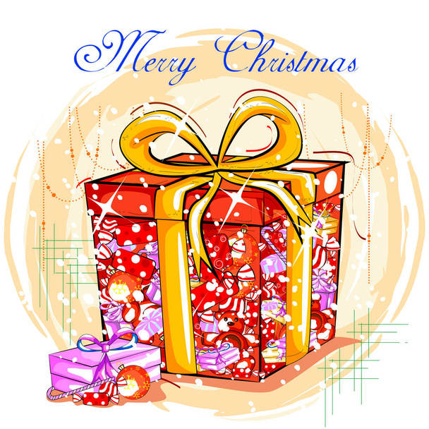 Decoration for Merry Christmas holiday celebration - Vector, Image