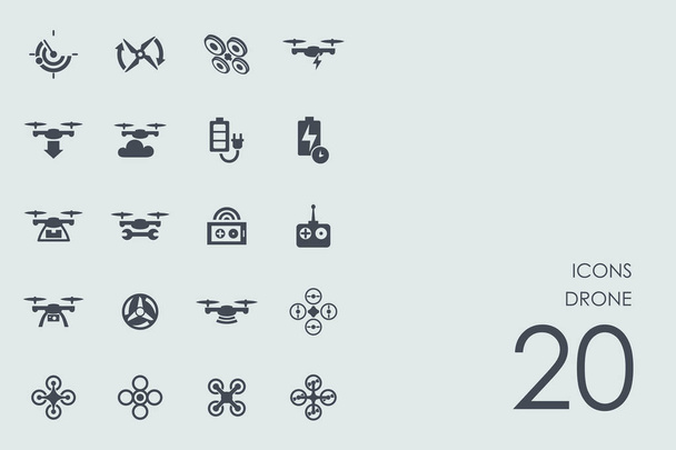 Set di icone drone
 - Vettoriali, immagini