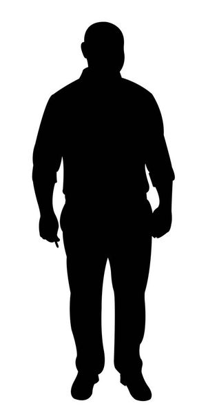 a man body silhouette vector - Vektori, kuva