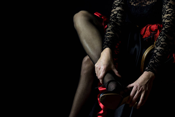 Flamenco Dancer abstract - Фото, изображение