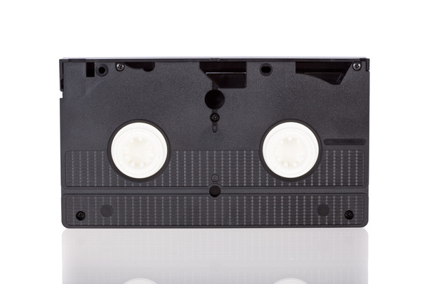 Beyaz arka plan üzerinde izole eski video kaset kaset - Fotoğraf, Görsel