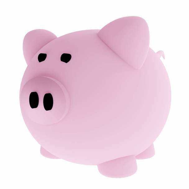 Piggy bank megtakarítási 3d render-kép - Fotó, kép