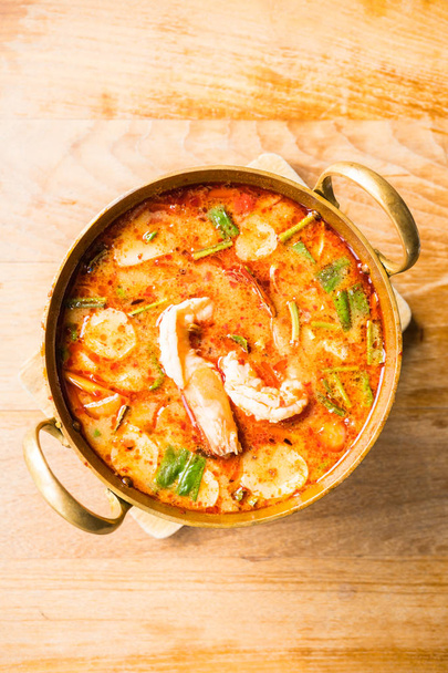 Spicy prawn soup - Photo, Image