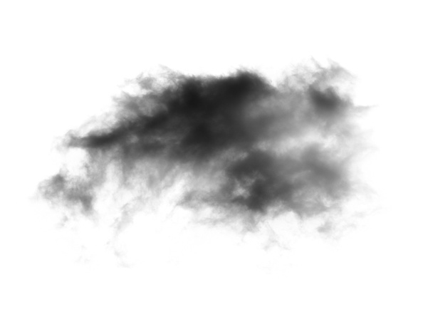  Chmura czarny z kocem dymu - Zdjęcie, obraz