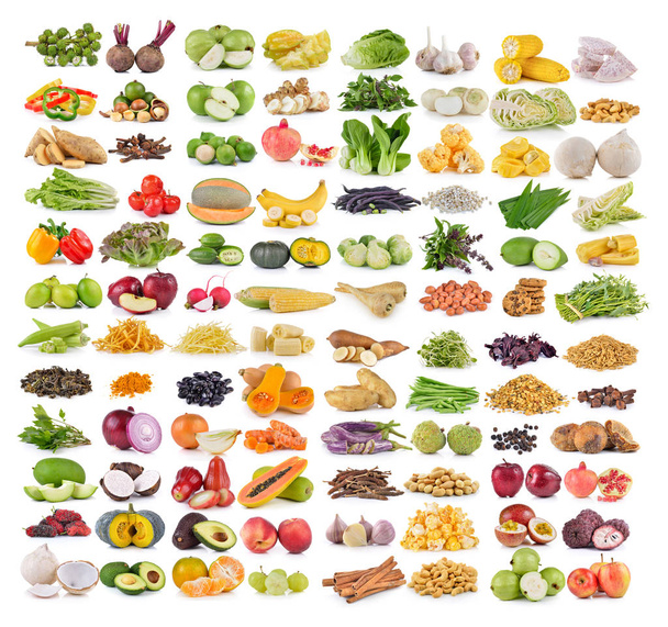 conjunto de frutas y hortalizas
 - Foto, imagen