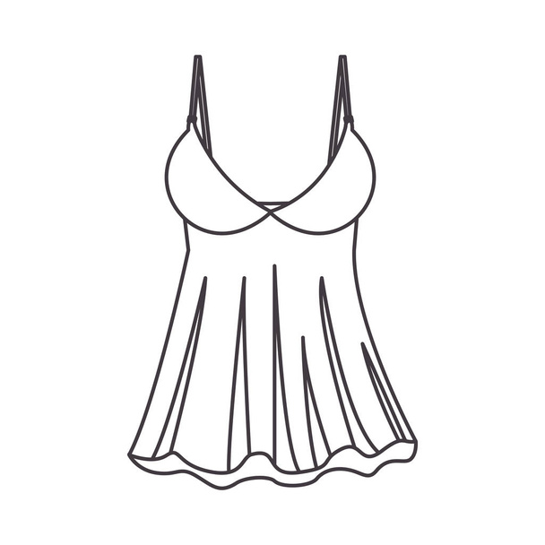 silueta sexy módní ženské prádlo - Vektor, obrázek