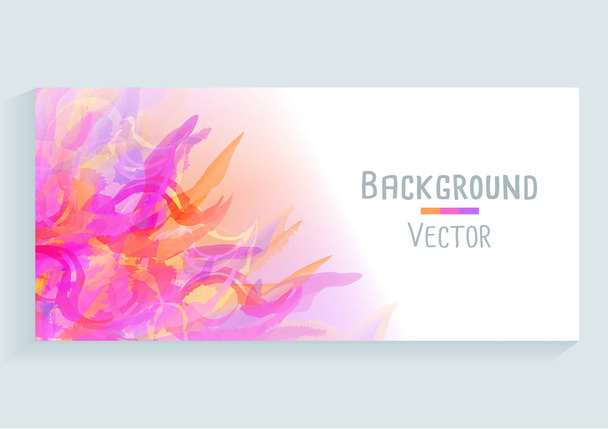 Akvarell stroke névjegykártya - vektor-illusztráció - Vektor, kép