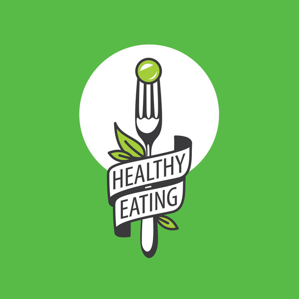 векторний логотип здорове харчування
 - Вектор, зображення