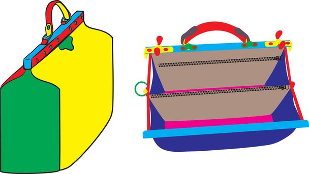 різнокольорові сумка
 - Вектор, зображення