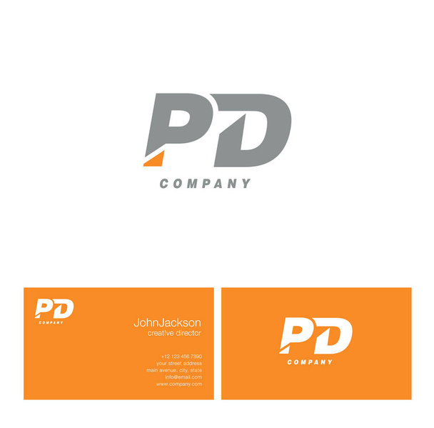 P & D brief Logo   - Vector, afbeelding