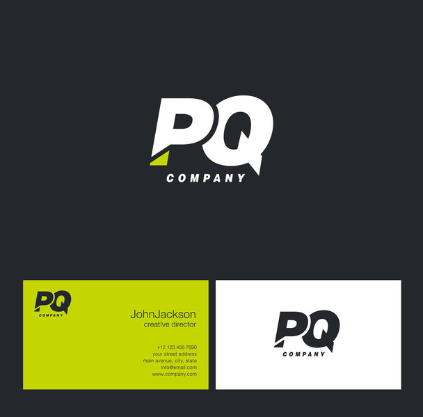 P & Logo van de Letter Q   - Vector, afbeelding