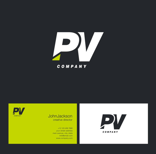 Logo lettre P & V
   - Vecteur, image