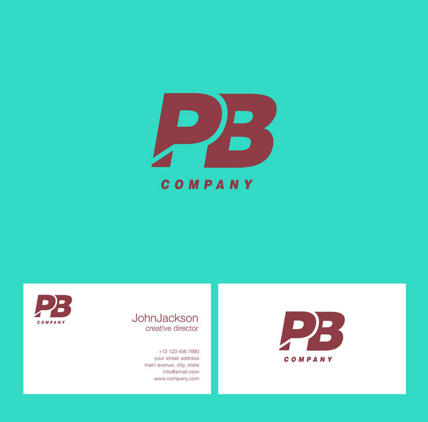 P & B brief Logo   - Vector, afbeelding