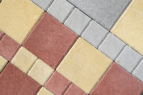 New colorful concrete blocks for paving of streets  - Foto, immagini