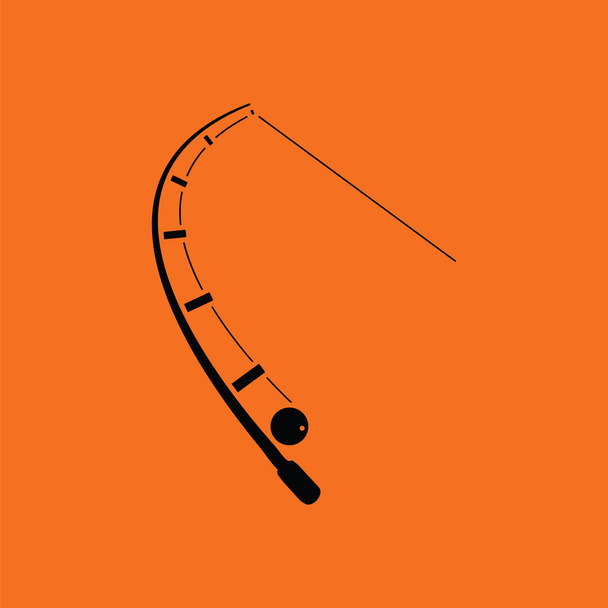 Икона изогнутых рыболовных снастей
 - Вектор,изображение