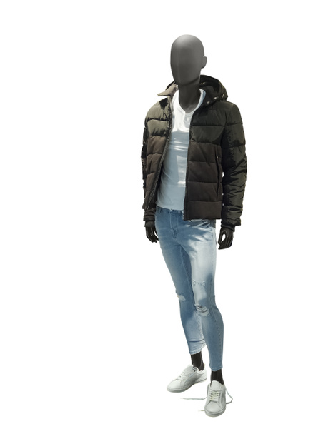 Male mannequin dressed in warm jacket - Photo, Image