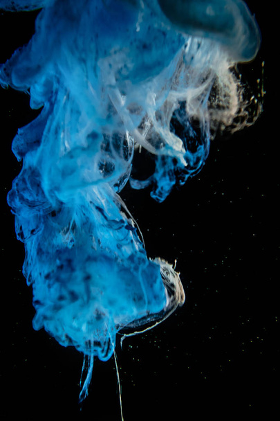 The blue dye in the water.  - Foto, immagini